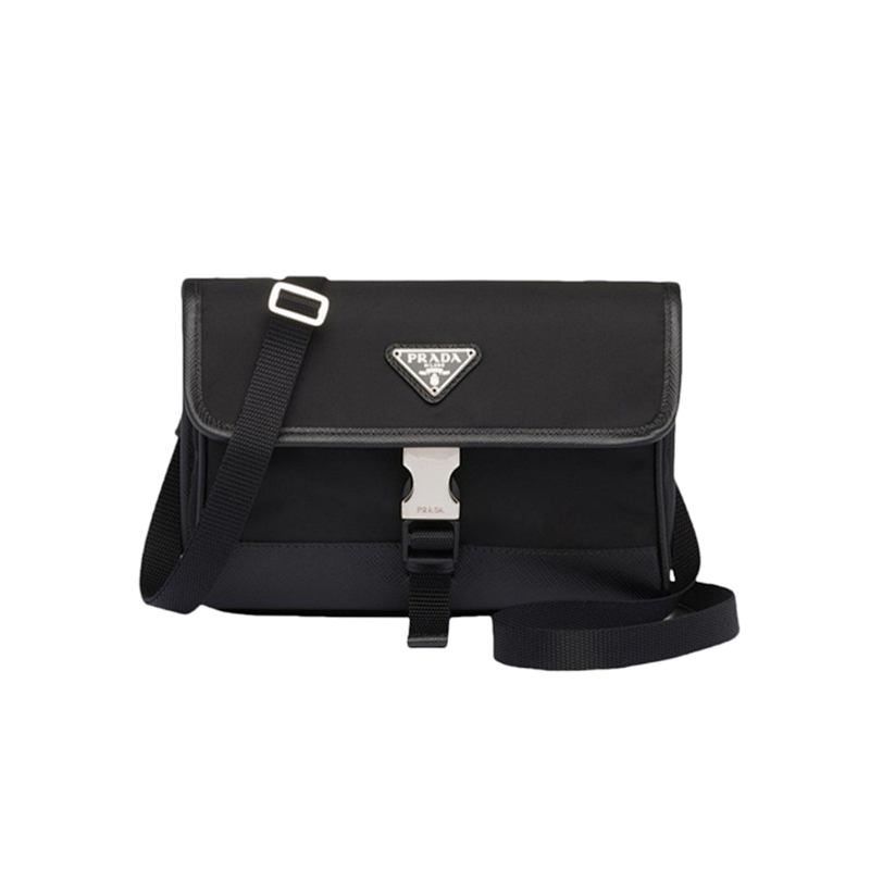 P Rada Nylon Cowhide Mobile Phone Bag