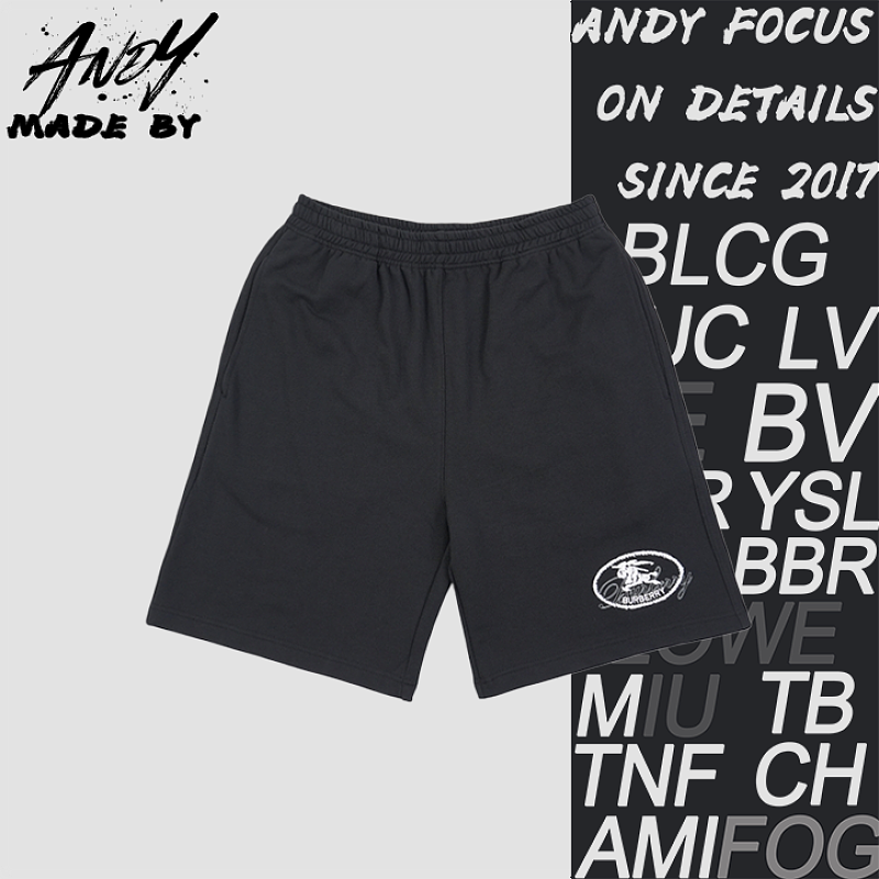 Circle Logo Signature Horseshoe Embroidered Shorts