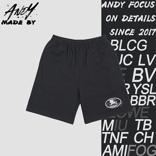 Circle Logo Signature Horseshoe Embroidered Shorts