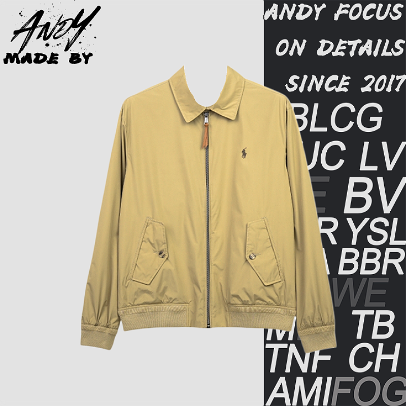 Polo Horse Double-Pocket Button Jacket - Khaki