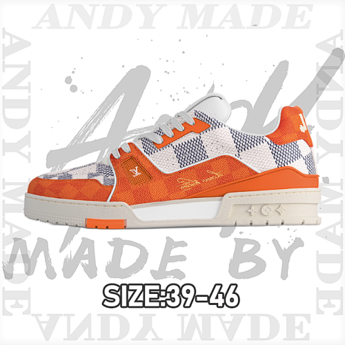 Louis Vuitton Orange Checkerboard