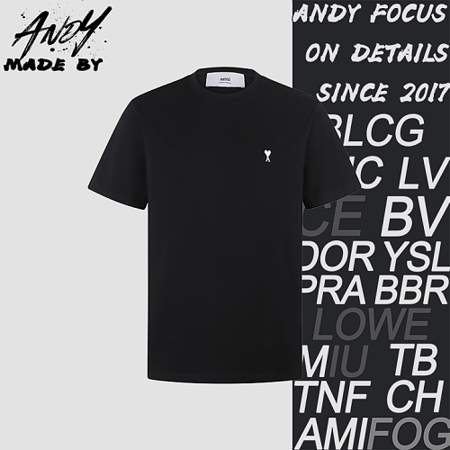 Cotton Embroidered Adc Knit Short-Sleeve T-Shirt