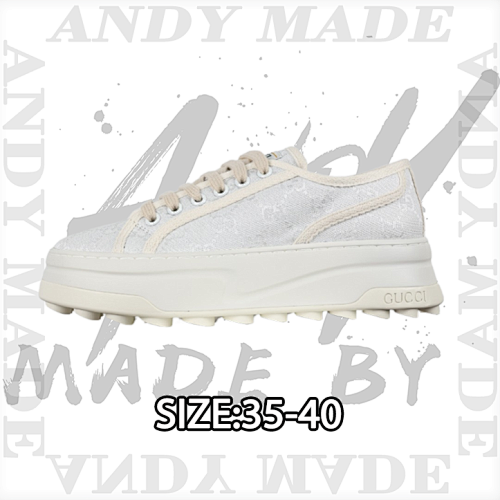 Gucci Tennis Classic Series Platform Canvas Shoes