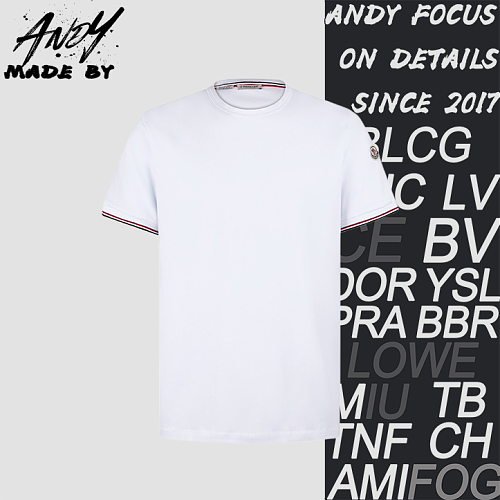 Logo Tricolor-Trim Cotton T-Shirt