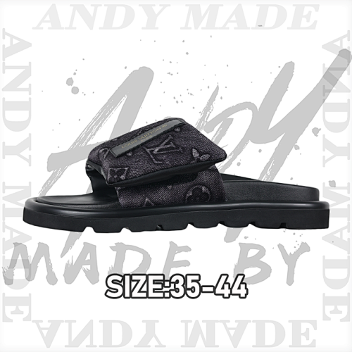 Louis Vuitton L V Couple Thick-soled Velcro Slippers