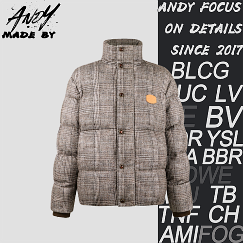 L V26SS Stand Collar Plaid Tweed Jacket With Waist Belt