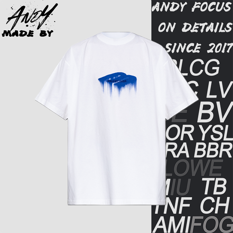 Balenciaga Printed Embroidered Short Sleeve