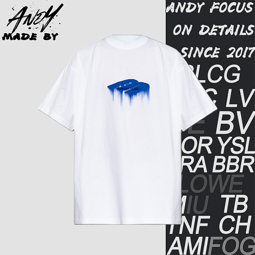 Balenciaga Printed Embroidered Short Sleeve