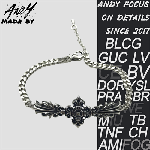 Vintage Cross Flower Women's Bracelet