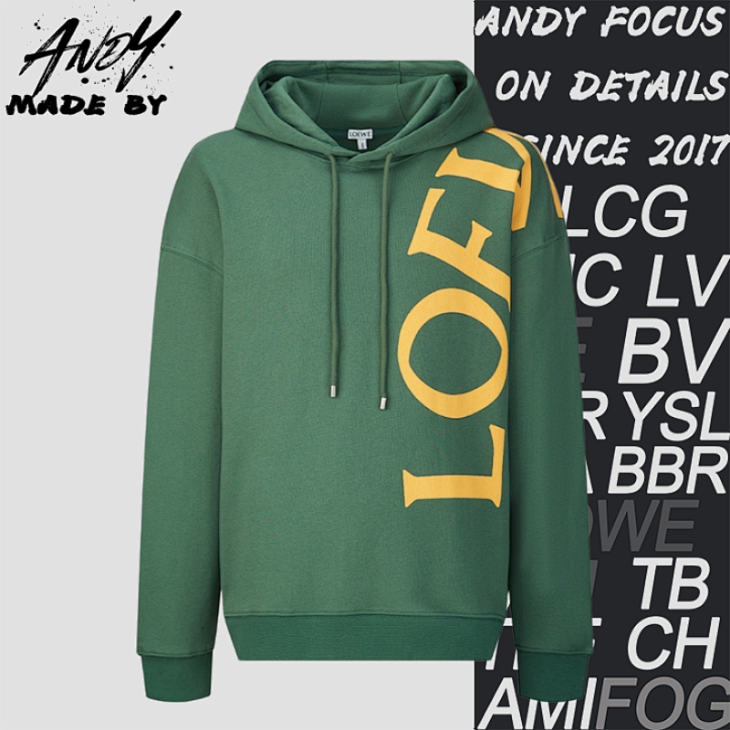 Loewe L Ewe Patchwork Printed Logo HoodieItem ID