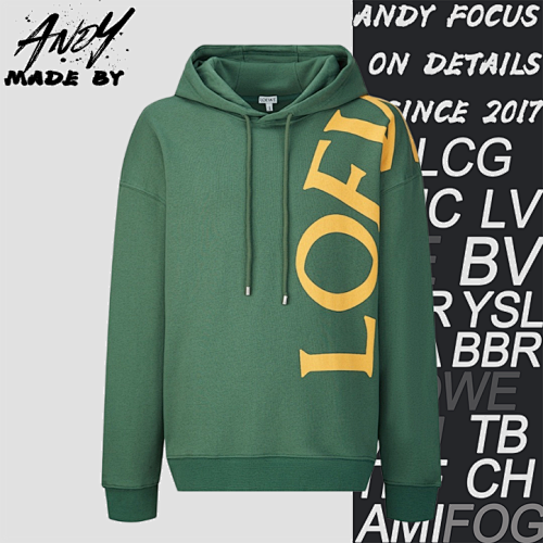 Loewe L Ewe Patchwork Printed Logo HoodieItem ID