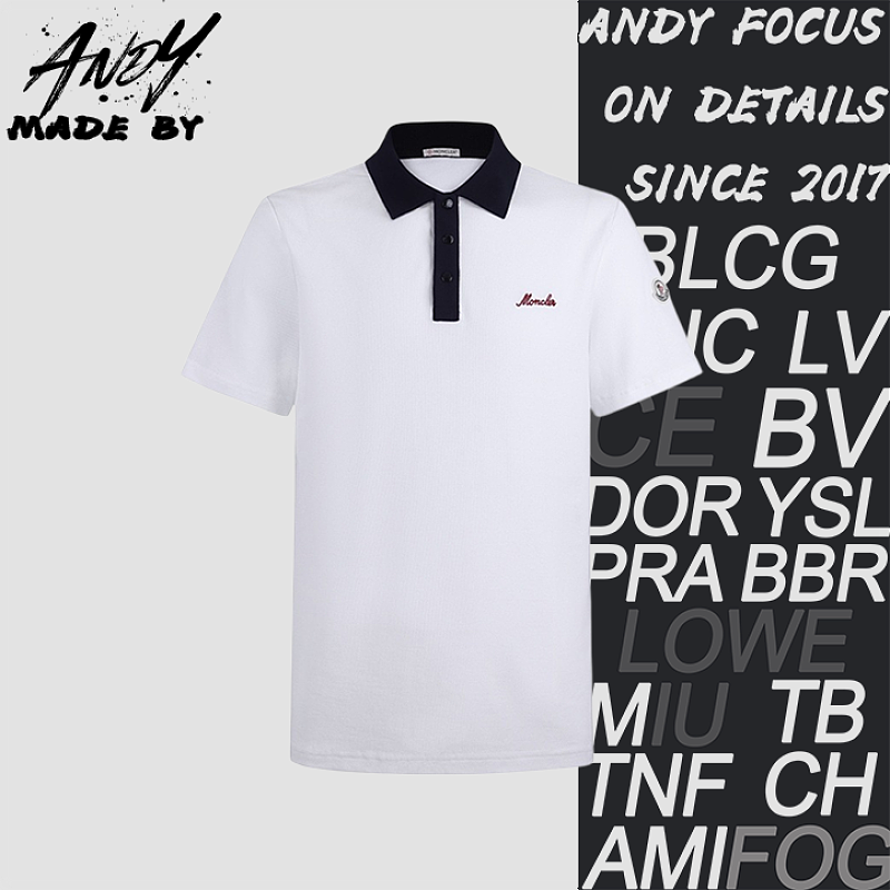 Moncler Embroidered Logo Short-sleeved Casual Polo Shirt