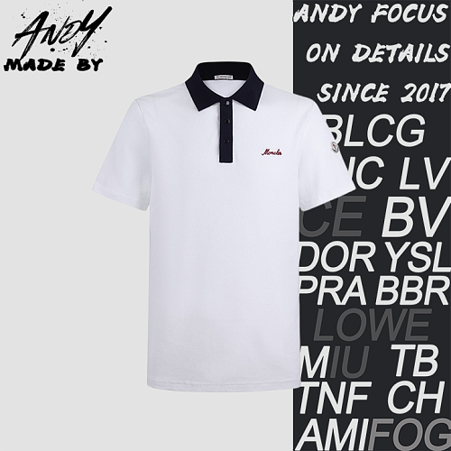 Moncler Embroidered Logo Short-sleeved Casual Polo Shirt