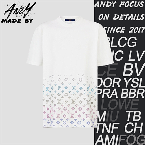 Louis Vuitton Rhinestone Knit Short-Sleeve T-Shirt