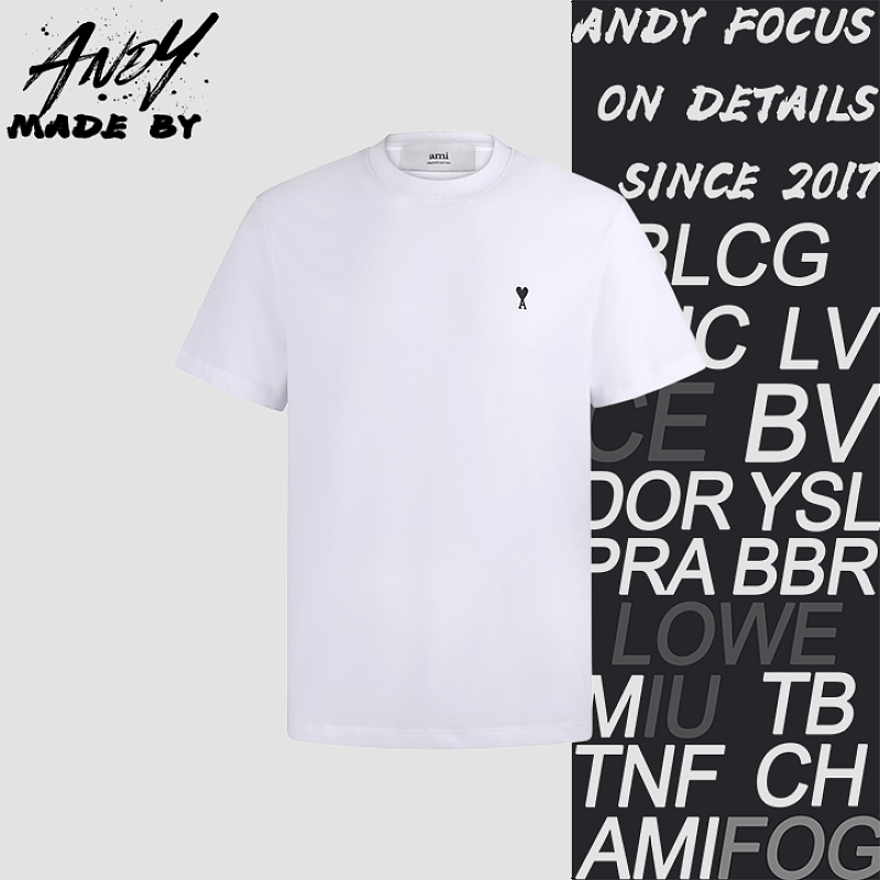 Cotton Embroidered Adc Knit Short-Sleeve T-Shirt