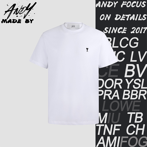 Cotton Embroidered Adc Knit Short-Sleeve T-Shirt