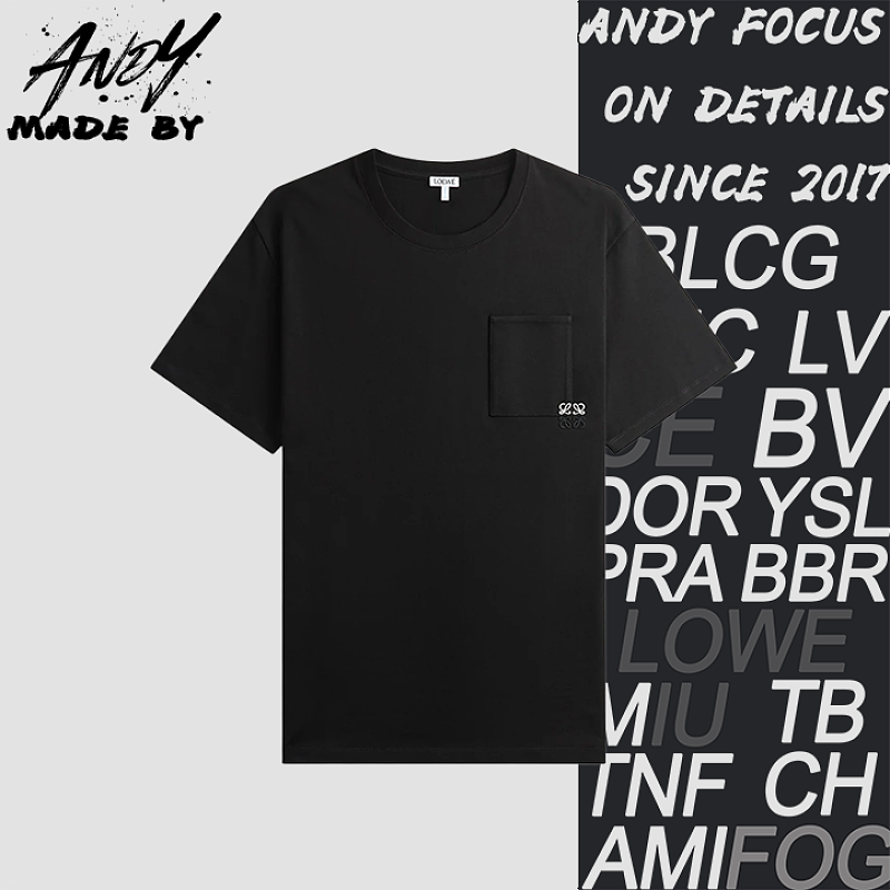 Loewe Pocket Two-Tone Embroidered Short Sleeve