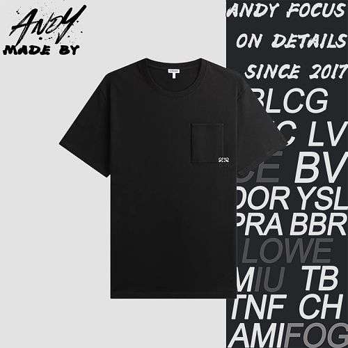 Loewe Pocket Two-Tone Embroidered Short Sleeve