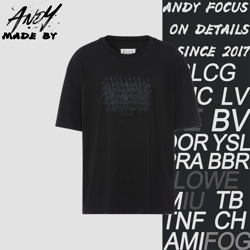 Maison Margiela MM6 Margiela Reverse Embroidery Short-Sleeve T-Shirt