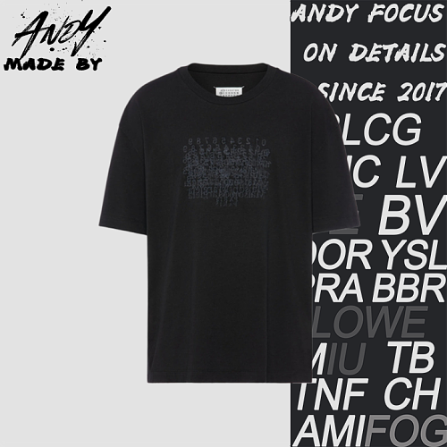 Maison Margiela MM6 Margiela Reverse Embroidery Short-Sleeve T-Shirt