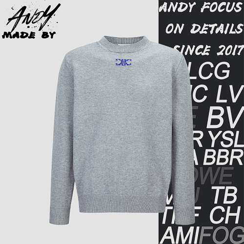 Celine Arc De Triomphe Jacquard Knit Pullover