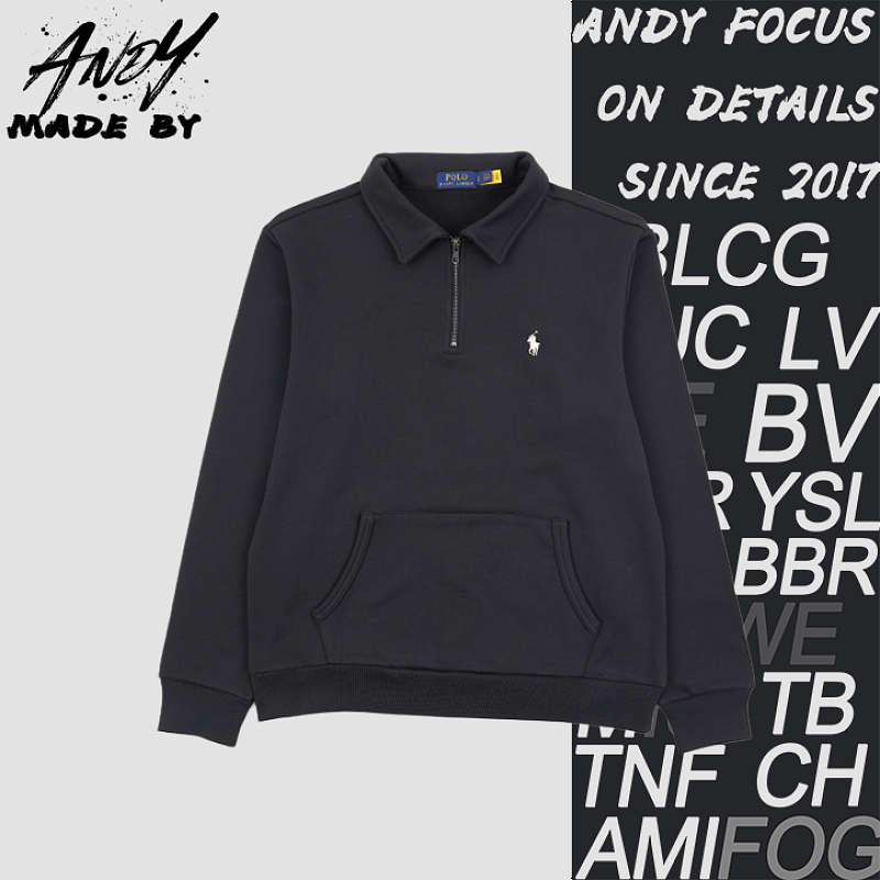 Stand-up Collar Long-sleeved Sweatshirt