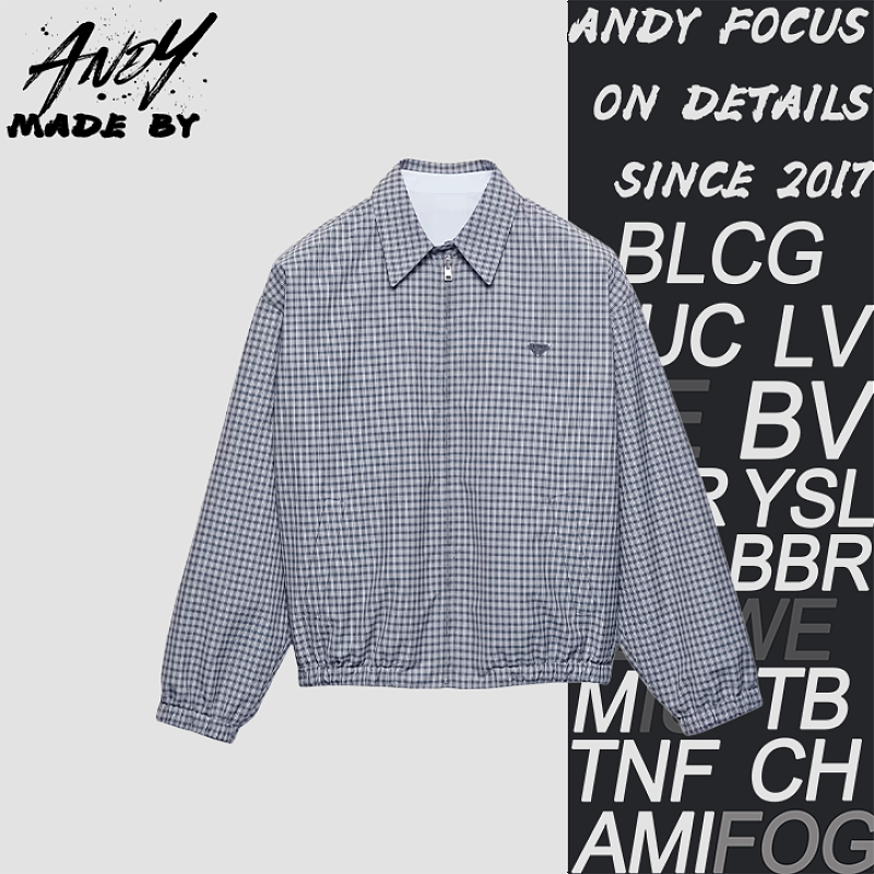 Gray Checkered Reversible Jacket