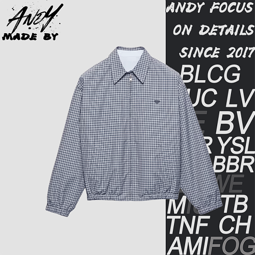 Gray Checkered Reversible Jacket