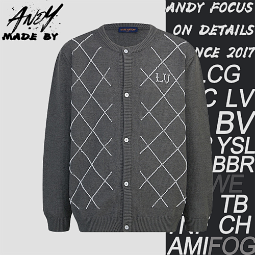 Louis Vuitton Machine-sewn Pearl Logo Knitwear