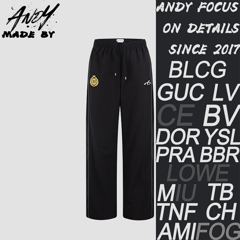 Balenciaga Soccer Embroidered Print Sports Pants