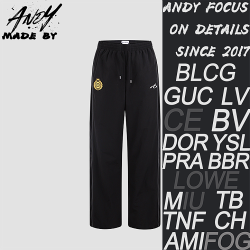Balenciaga Soccer Embroidered Print Sports Pants