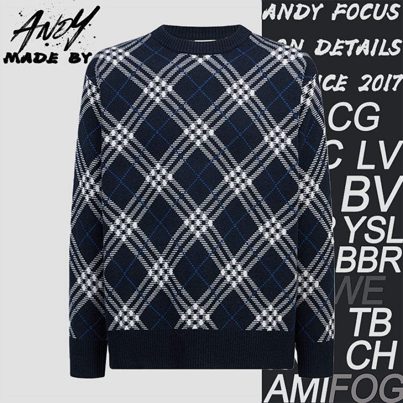 Burberry Check Jacquard Sweater