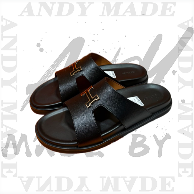 Hermès Oran Cowhide H-shaped SlippersItem ID