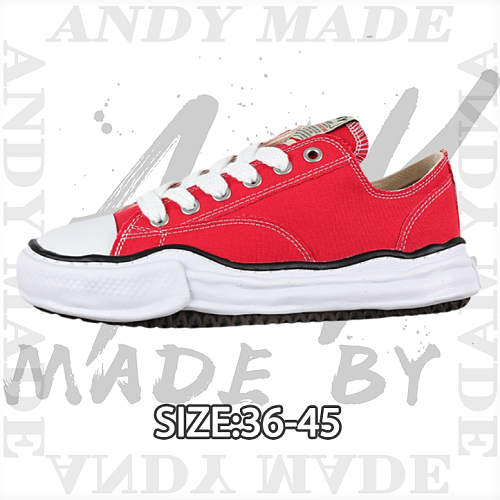 Fully Vulcanized Slip-on Shoes Red