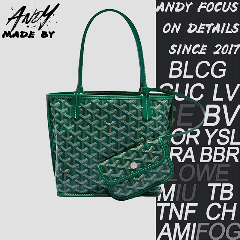 Louis Vuitton Goyard Double-faced Calfskin Tote Bag Green