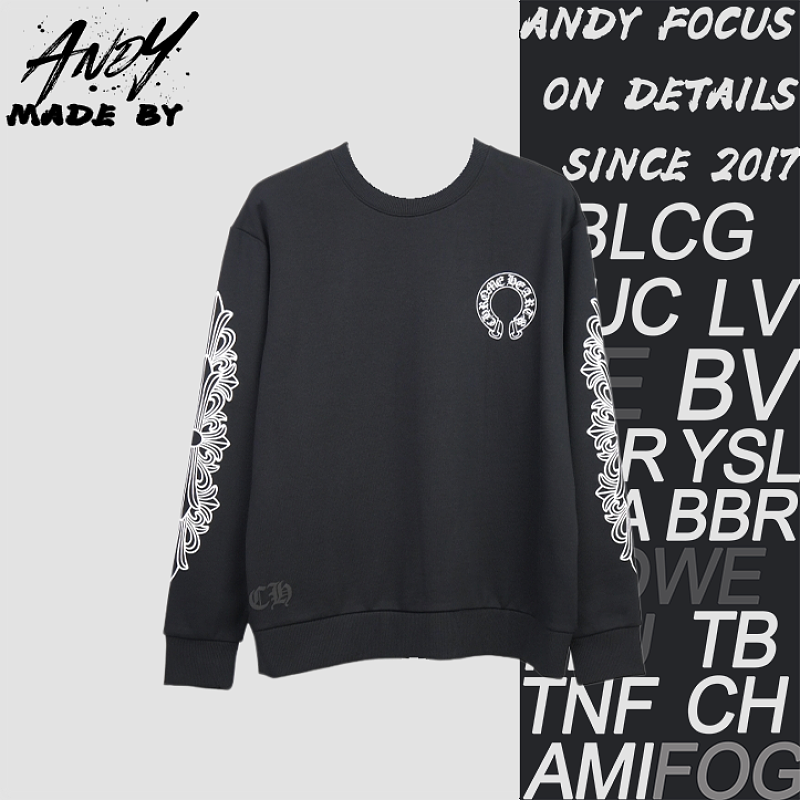 Cruciferous Arm Sanskrit Scroll Print Crewneck Sweatshirt