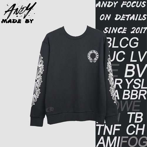Cruciferous Arm Sanskrit Scroll Print Crewneck Sweatshirt
