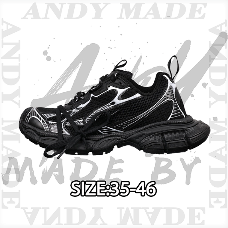 Balenciaga B Alenciaga Distressed Retro Dad Shoes