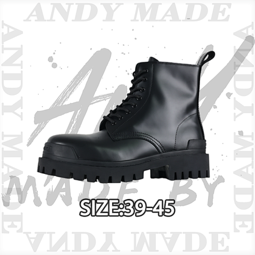 Balenciaga Glossy Cowhide Martin Boots