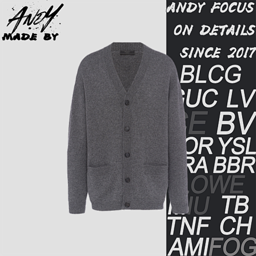 Louis Vuitton 26 Cashmere Grey Cardigan
