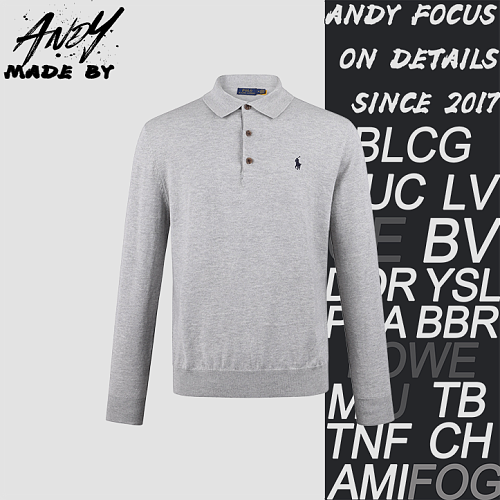 Cotton Embroidered Polo Collar Knit Top