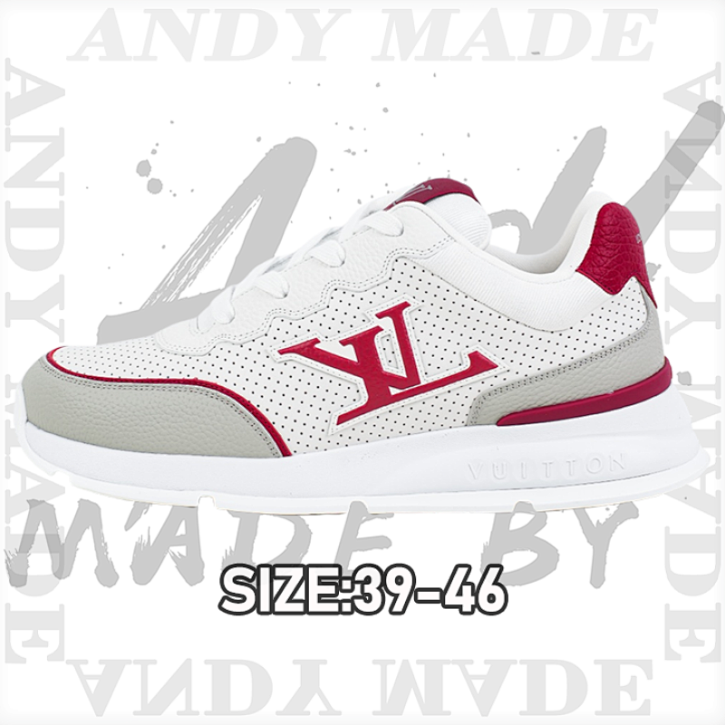 Louis Vuitton L V Donkey Brand Latest Classic Series White And Red