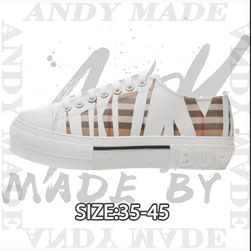 Burberry Retro Plaid Cotton Sneakers