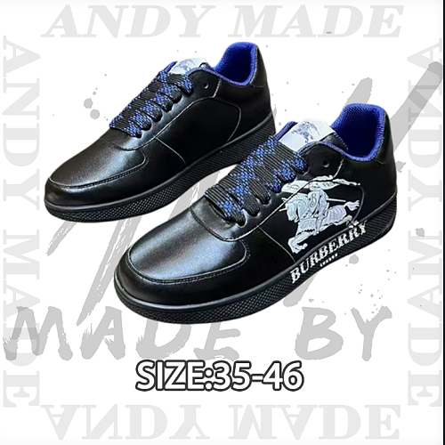Upgraded Board Burberry Italian-made Sneakers Decorated With Classic Pattern Design Paired