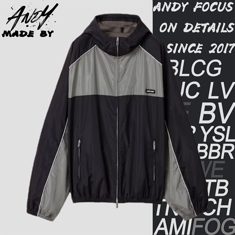 Color-blocked Sports Jacket