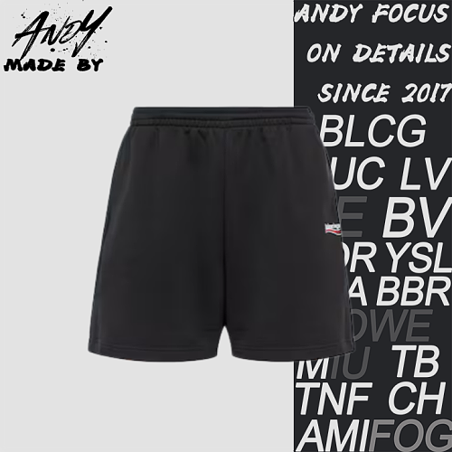 Cola Embroidered Shorts - Black