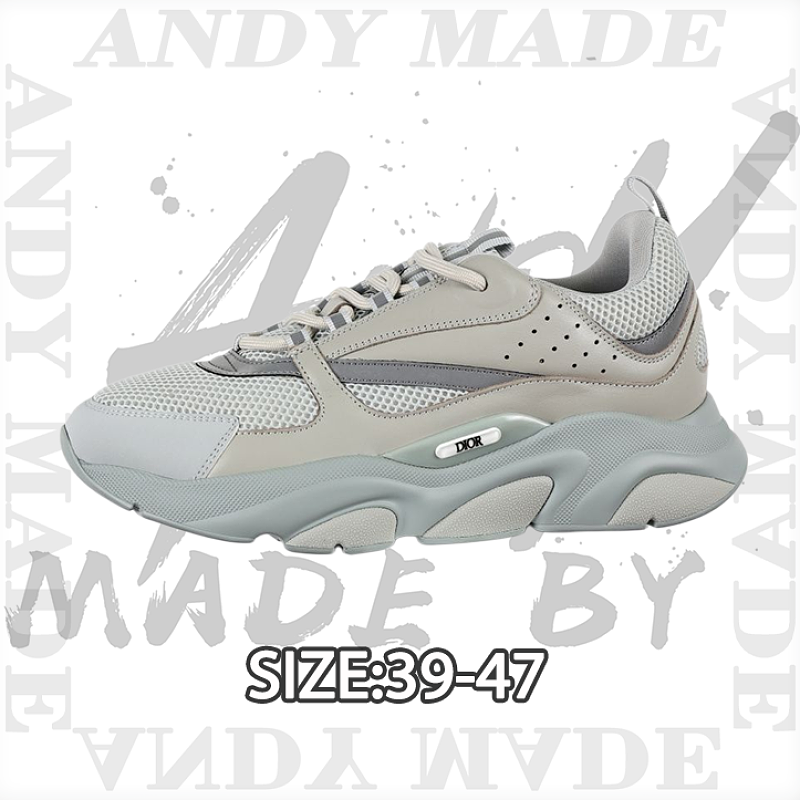 Dior Men's Casual Running Sneakers 'Gray 80'