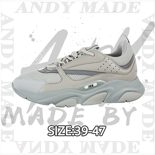 Dior Men's Casual Running Sneakers 'Gray 80'