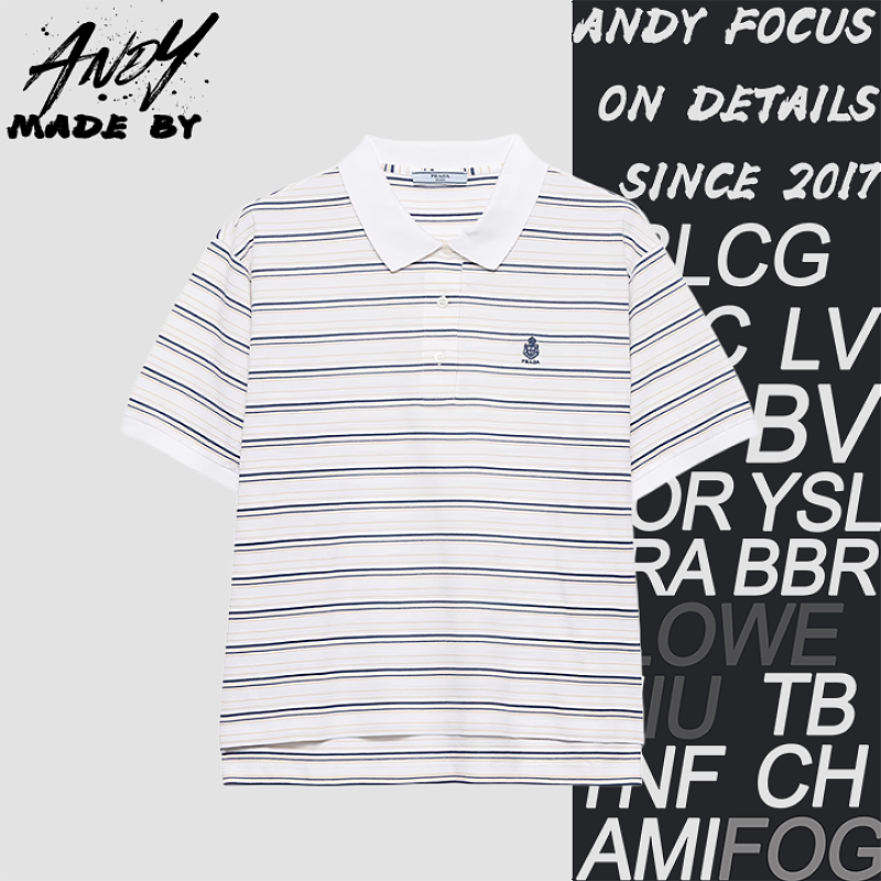 Medal Stripe Polo Short Sleeve