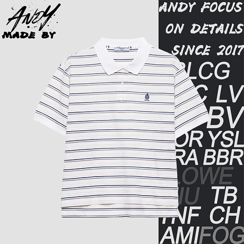 Medal Stripe Polo Short Sleeve